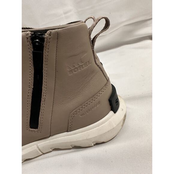 SOREL Explorer II Waterproof Ankle Bootie side zip omega taupe Women’s size 5 - Picture 5 of 7